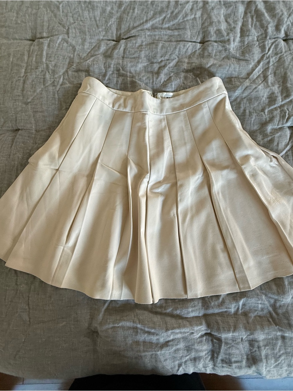 Sunday Best Cream Pleated Circle Skirt